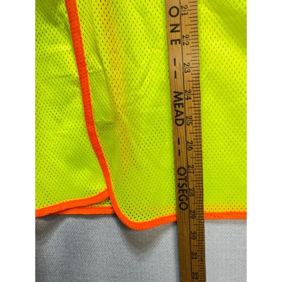 Carhartt Men's Safety Vest Visibility Reflective Mesh Workwear Size M Neon Green - Picture 7 of 10